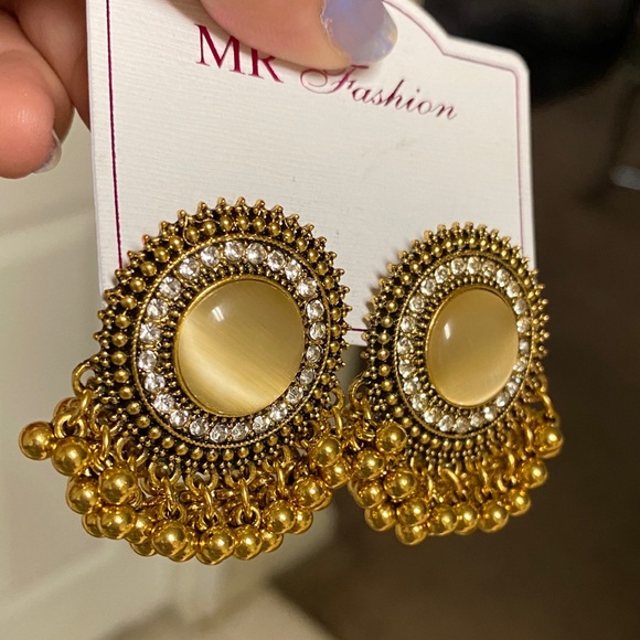 pakistani indian bangali fashion jewelry earrings - Picture 2 of 8